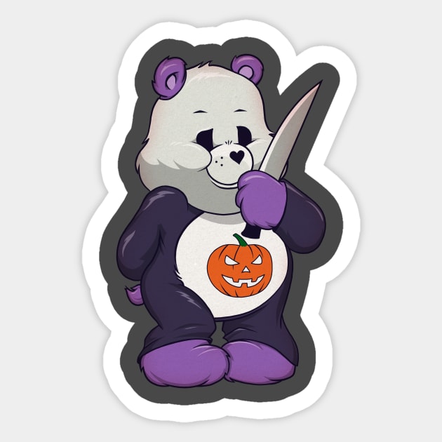 Michael Myers Care Bear Sticker by willblackb4